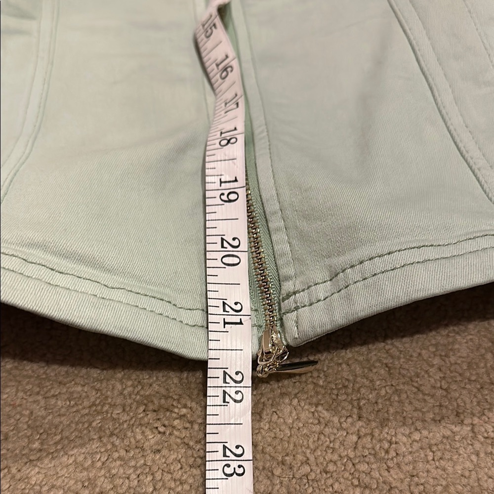 Like New!!!White House Black Market Green Jean Jacket Classic Style​​​ - Picture 6 of 8